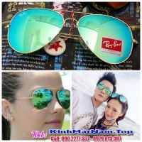 Kính rayban tráng gương xanh lá